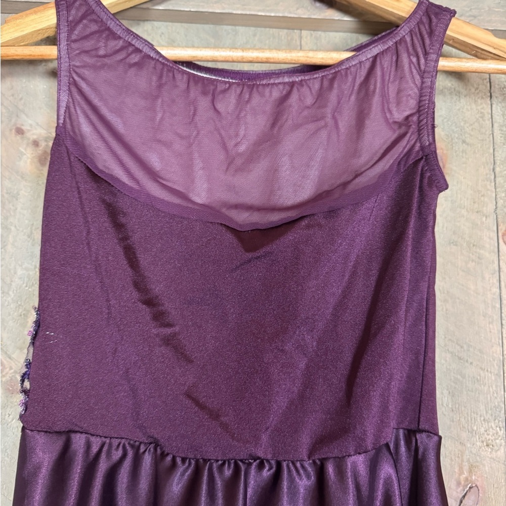 Weissman Charmeuse cutaway Chasing Cars dance costume / dress Size LC / 14 - Picture 11 of 13